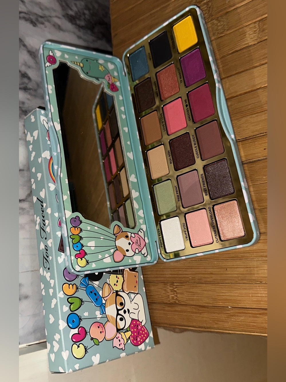 Too Faced Limited Edition Clover Palette Kawaii Cute Rainbow Colors NEW